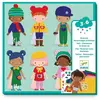 Djeco, Autocollants, Collage d'autocollants Robes douces