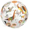 DJECO- Juego habilidad Pelota Dino Ø 35 cm Balles de Jeu, 30174, Multicolore