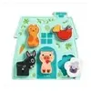 Puzzle en bois 5 pièces - DJECO - Mouki - Pour enfants dès 12 mois - Intérieur