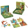 DJECO- Juego educativo Ludo Wood Jeux d'habileté, 31628, Multicolore