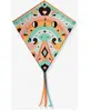 Djeco vlieger Kawaii kleurrijk speelgoed met uil design.