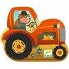 Puzzle Djeco Tracteur 16 pièces