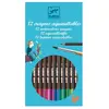 Set de 12 crayons aquarellables classiques Djeco