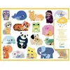 DESIGN BY Gommettes - Djeco - DJ09077 - Mamans et Bébés - 100 stickers - 32x24 cm - À partir de 18 mois
