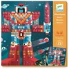 Kit créatif Djeco Mosaïques Space Battle 4 tableaux