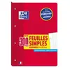 Oxford Bloc de feuilles simples perforées, A4, seyès