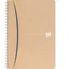 Cahier recyclé spirale Oxford Touareg A5 14,8 x 21 cm petits carreaux ...