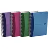 Hamelin Oxford Urban Mix Cahier à spirales avec couverture en polypropylène, format A6, 90 feuilles quadrillées, couleurs assorties