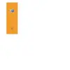 OXFORD Bloc-notes - 160 pages - Orange - 21 cm x 7,4 cm x 0,9 cm
