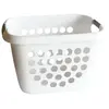 LAGUELLE Corbeille à linge bimatière 28L - blanc