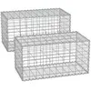 HELLOSHOP26 gabion à pierres cage métallique maille fine 5 x 10 cm aci...