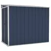 HELLOSHOP26 Abri de jardin cabane cabanon maison de stockage remise exterieur hangar outils robuste mural 118 x 194 x 178 cm acier a