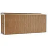 HELLOSHOP26 Abri de jardin cabane cabanon maison de stockage remise exterieur hangar outils robuste mural 118 x 382 x 178 cm acier g