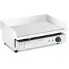 HELLOSHOP26 Plancha electrique professionnelle en inox pour restaurant de table 1 feu 55 x 40 cm (3 000 watts, 550 x 400 mm, lisse)
