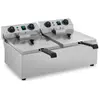 HELLOSHOP26 Friteuse electrique professionnelle restaurant 2 x 10 litres minuterie