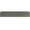 Meuble TV - HELLOSHOP26 - 2 portes - Noir effet béton - 295 x 180 x 31...