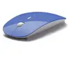 Souris Ultra Plate pour MACBOOK APPLE Sans Fil USB Universelle Capteur Optique 3 Boutons Couleurs - Couleur:BLEU