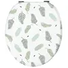 GUY LEVASSEUR GARDEN - abattant toilette plastique thermodur vert et blanc 44cm garden