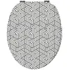 GUY LEVASSEUR URBAIN - abattant toilette plastique thermodur noir et blanc 44cm urbain