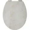 CALVI - abattant toilette mdf compressé frein de chute gris 42.5cm calvi