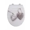GUY LEVASSEUR COEUR - abattant toilette plastique thermodur blanc coeur 44cm coeur