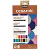 PEBEO Set de 12 peintures pour céramique - 12 x 20 ml - Pébéo