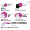 PEBEO - decoSpray - 5 Diffuseurs de Rechange pour Spray - 1 Buse Tracé Fin + 1 Buse Tracé Moyen + 1 buse Tracé Large + 1 Buse Traits Biseautés + 1 Buse Trait Ligne et Transfert de Peinture