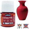 Peinture Ceramic rouge cerise 45ml Pebeo