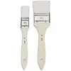 PEBEO Pinceaux en nylon blanc Pébéo - Set de 2 spalters - Manche court