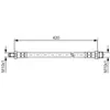 BOSCH Flexible de frein pour MERCEDES-BENZ: Transporter, 107 Series, C...