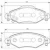 BOSCH Lot de 4 plaquettes de frein BP929 0986424788