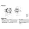 BOSCH Alternateur pour TOYOTA: Camry, Avensis (Ref: 0 986 046 120)