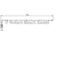 Bosch Automotive Waarschuwingscontact remvoering-/blokslijtage achter