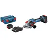 Bosch - Meuleuse sans fil biturbo gws 18V -15 sc X-Lock 2x8.0 Ah 06019H6501