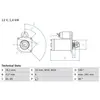 Startmotor 1666 Bosch