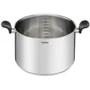 SEB Marmite inox 28cm + couvercle en verre Tefal e3086404