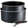 Tefal Ingenio So'Light, Lot 3 pièces, Casseroles, Induction, Léger, An...