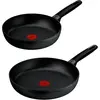 Tefal Excell'Cook Set de Poêles à Frire 24 + 28 cm G33990