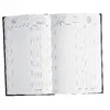 Agenda Banque Large 1v2p/j F/c Noir