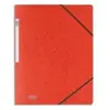 Elba chemise simple à élastiques pour a4 carte 5 100 rouge 100200267