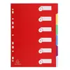 Exacompta 25x Tabbladen in stevige Ondoorzichtige PP - 6 tabs - A4 - G...