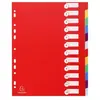 Exacompta 15x Tabbladen in stevige Ondoorzichtige PP - 12 tabs - A4 ma...