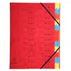 Trieur agrafe 24 comp. rouge exacompta 54245e