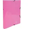 Exacompta Iderama-ringband hoekelastieken 2 O-ringen 15 mm A4 140 vel 320 x 250 mm karton met polypropyleen roze