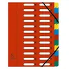 Exacompta Trieur harmonika a fenetres avec elastiques nature future carte lustree 24 compartiments brause 55245e