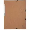 Exacompta Chemise À Élastique 3 Rabats - A4 - Marron Tabac - Exacompta