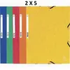 EXACOMPTA hoekklemmappen, DIN A4, karton 400 g/sqm, blauw