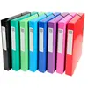 EXACOMPTA Lot de 8 Bte de classement IDERAMA Enduite7/10ème 24x32 cm Dos de 40mm Assorties