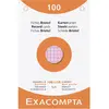 Exacompta Fiche bristol petit carreaux 100x150 - x100