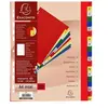 Exacompta - Réf. 90E - Intercalaires en polypropylène avec 20 onglets imprimés alphabétiques de A à Z en couleur - Page d'indexation imrpimable - Format à classer A4 maxi - Dimensions 24,5 x 29,7 cm